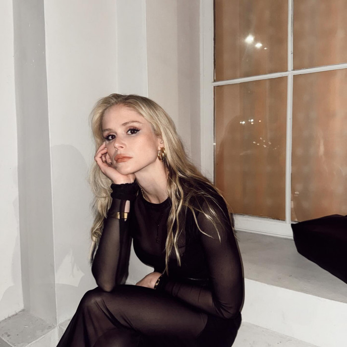 Erin Moriarty In Sexy Black Dress