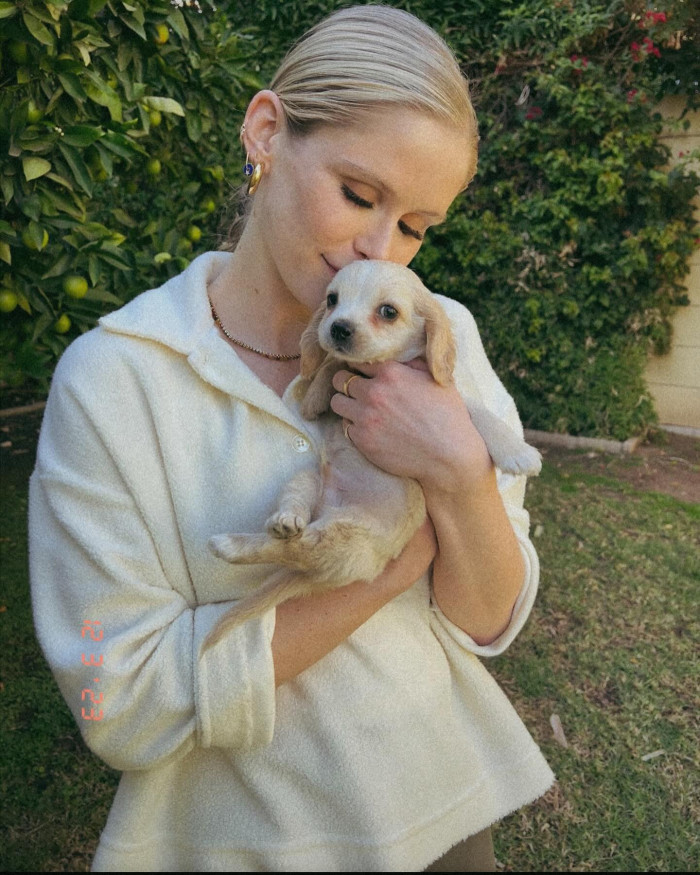 Erin Moriarty With Her Puppy Dog