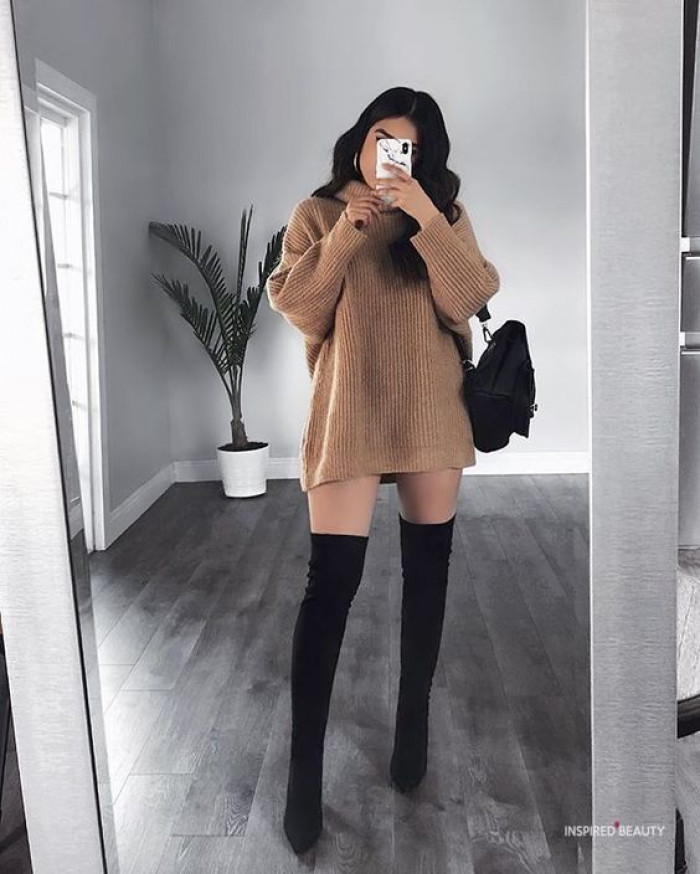 Thigh-high boots