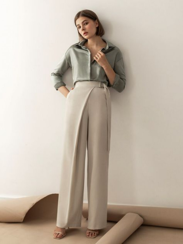 Co-ord set in formal square pant