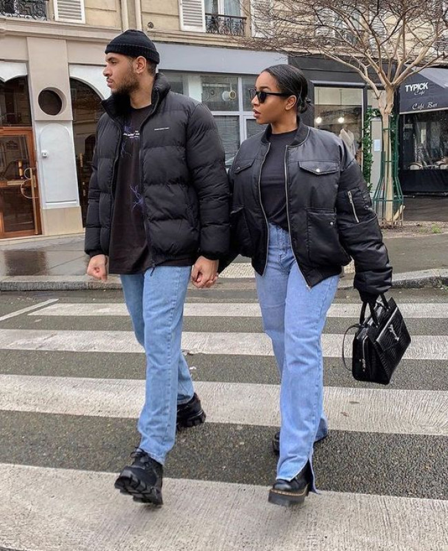 Black Couple Goals Matching Outfits