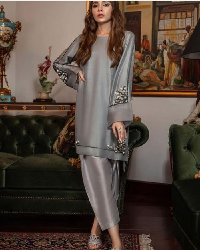 straight Kurti with square pant style