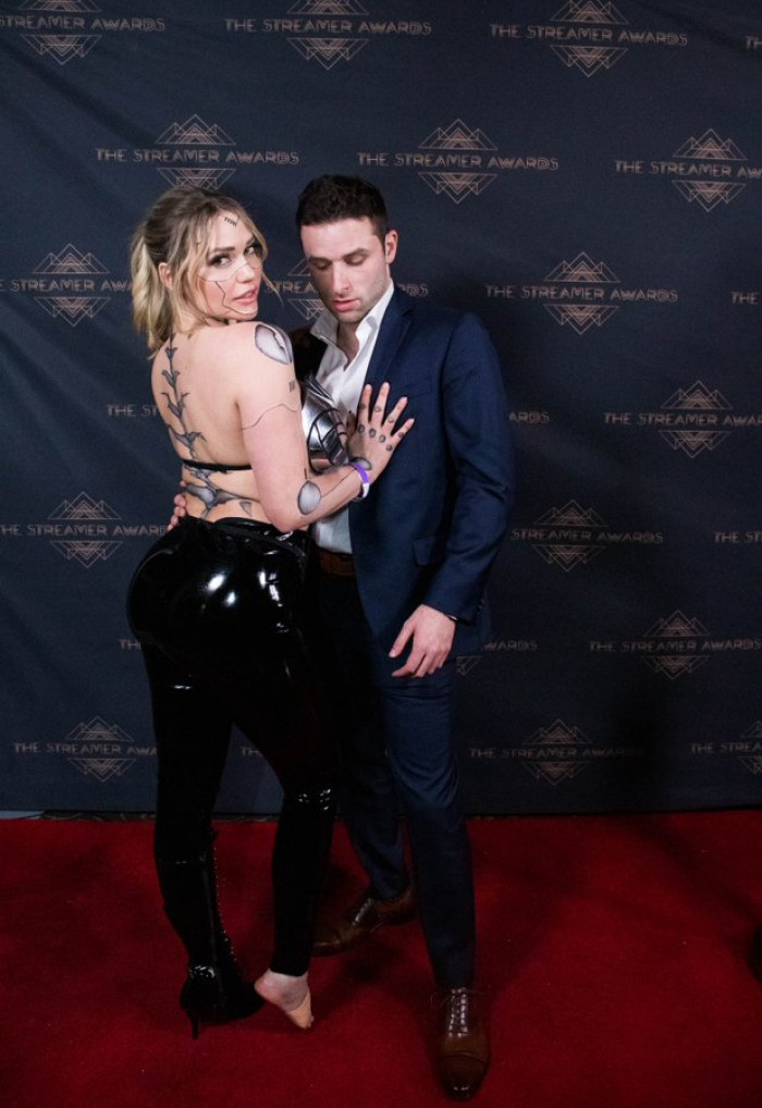 Mia Malkova with Rich Campbell in an event