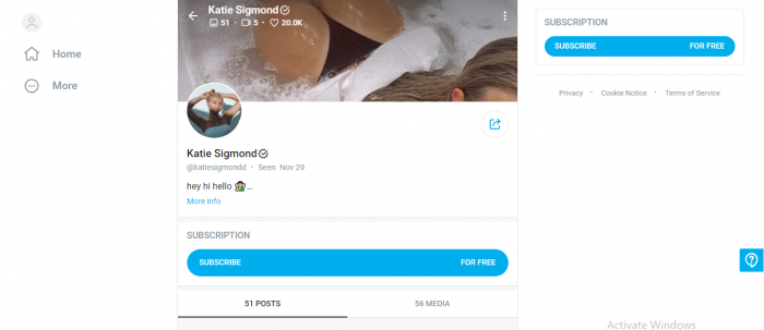 Katie Sigmond's OnlyFans