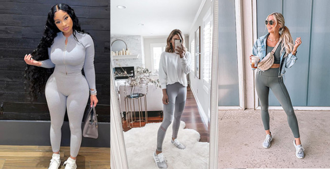 Outfit Ideas With Grey Leggings