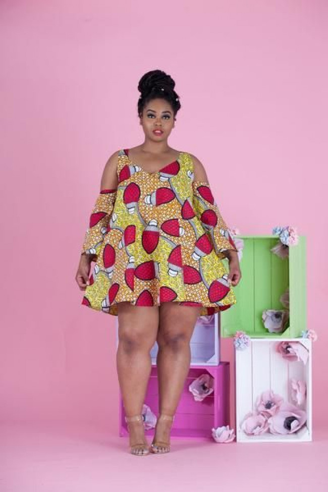 Plus Size Short Ankara Dresses