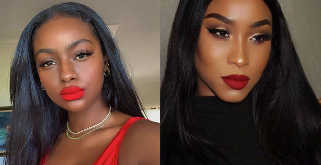 Red Lipstick Makeup For Black Girl