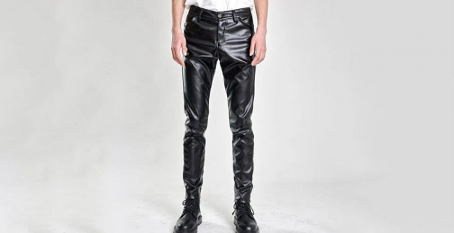 Sartorial Swagger: Effortlessly Cool Men's Leather Pants
